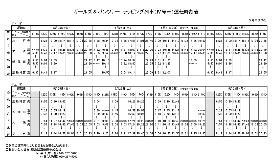最新情報・お知らせ 鹿島臨海鉄道株式会社